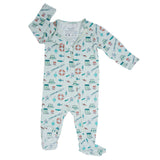 Fishing Poles Baby Zippered Footie Aaria Tees