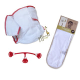 Fitted Cloth Diaper Bundle | Includes Cotton Fitted, Snappi, &  2 Additional Inserts Aaria Tees