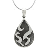 Flames Drop Sterling Necklace - Aaria Tees Aaria Tees