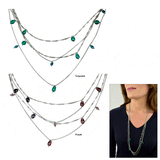 Floating Drops Necklace - Aaria Tees Aaria Tees