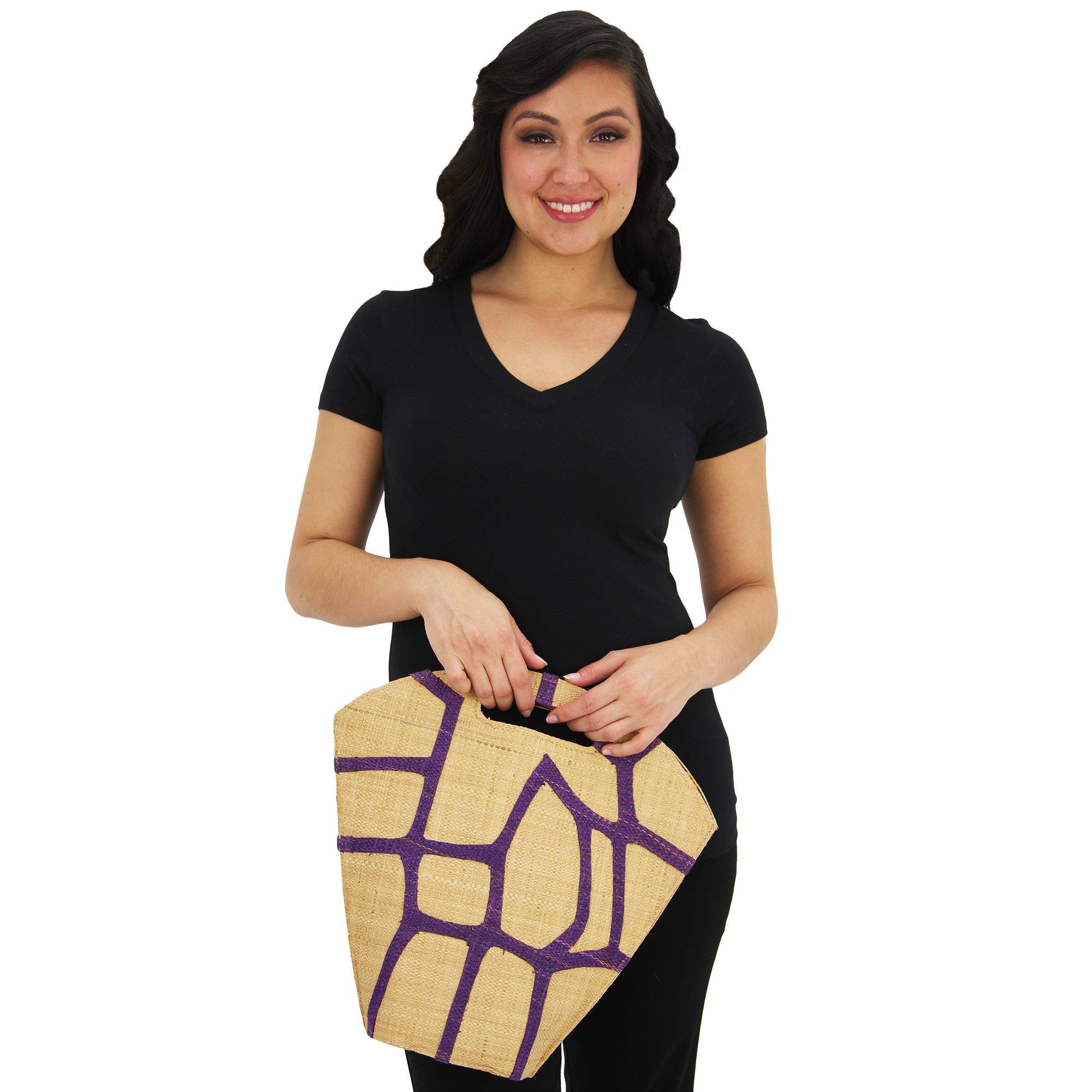Flora Raffia Bag - Aaria Tees Aaria Tees
