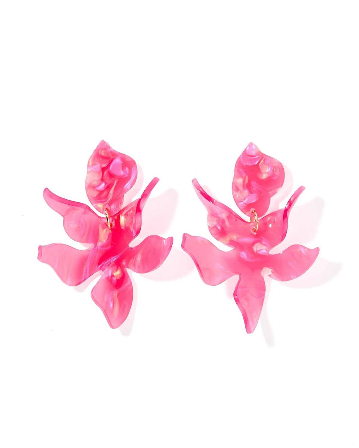 Flora Statement Earrings - Azalea Pink - Aaria Tees