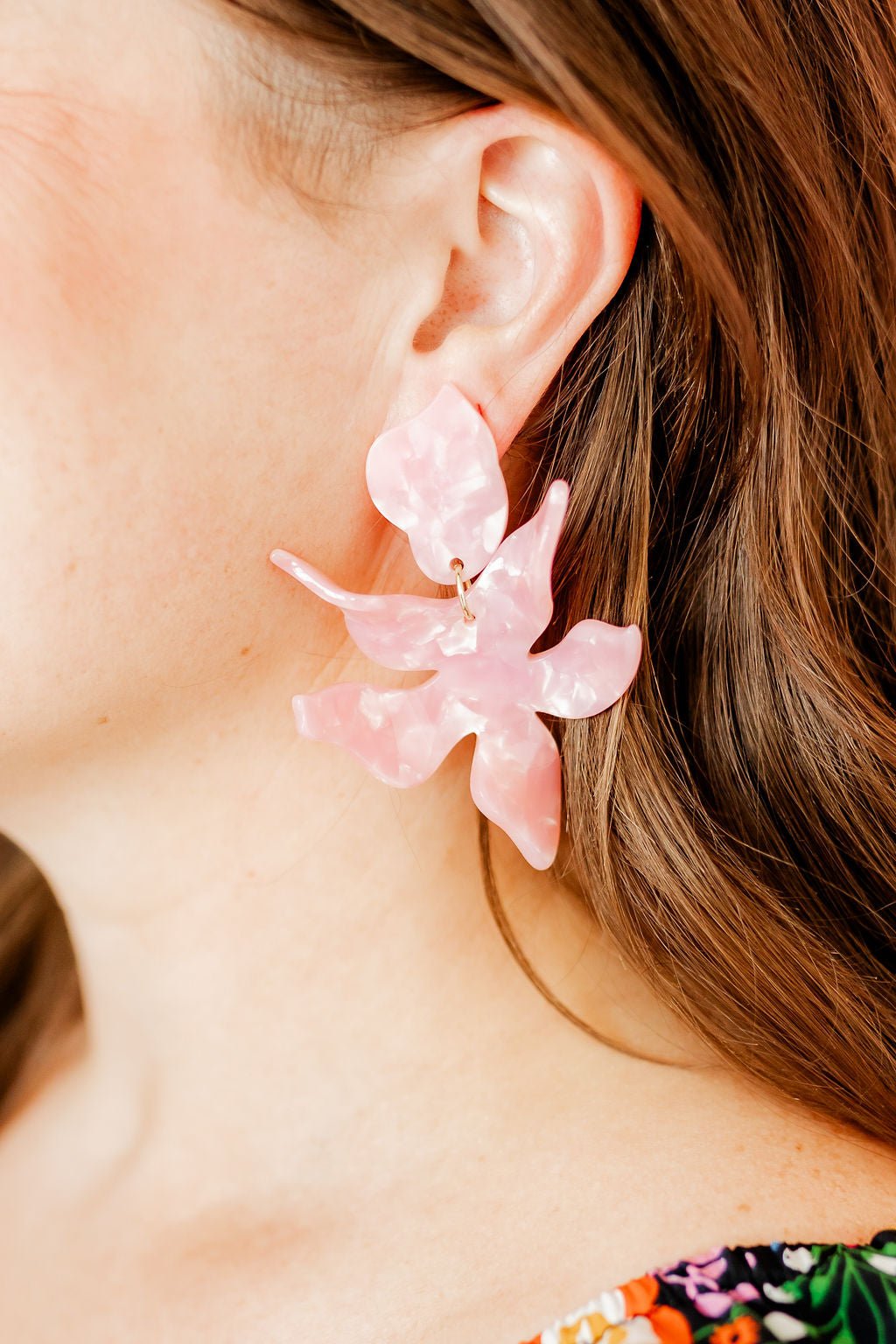 Flora Statement Earrings - Ballet Slipper - Aaria Tees Aaria Tees