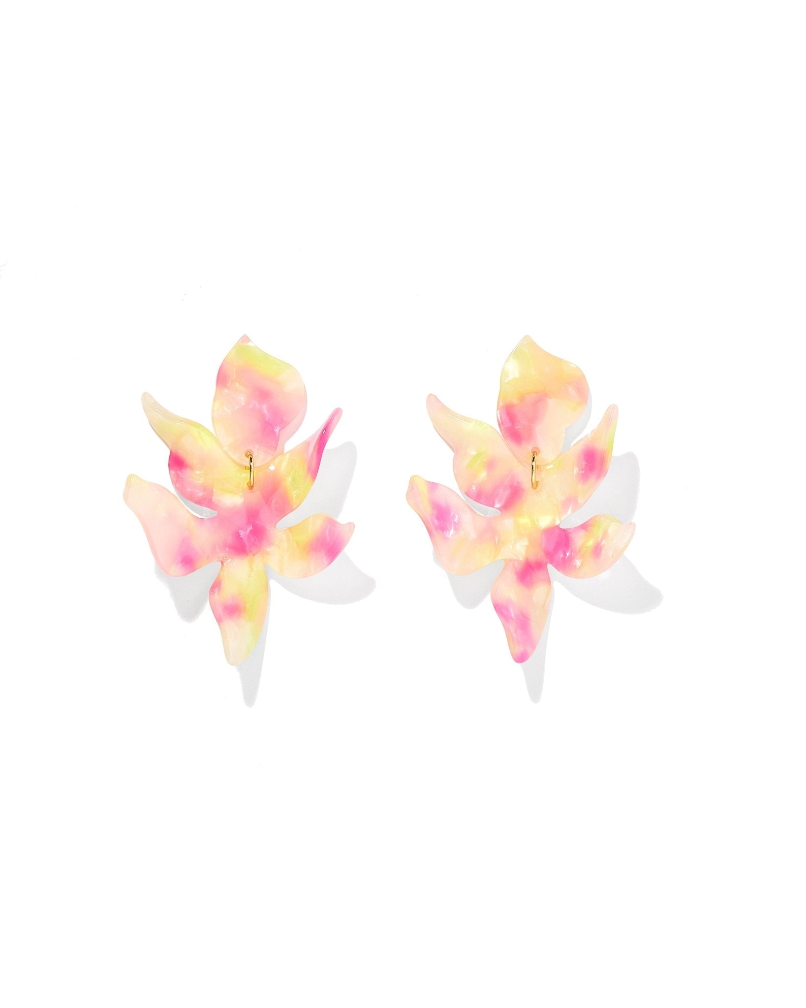 Flora Statement Earrings - Cherry Limeade - Aaria Tees Aaria Tees