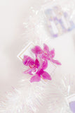 Flora Statement Earrings - Orchid Purple - Aaria Tees Aaria Tees