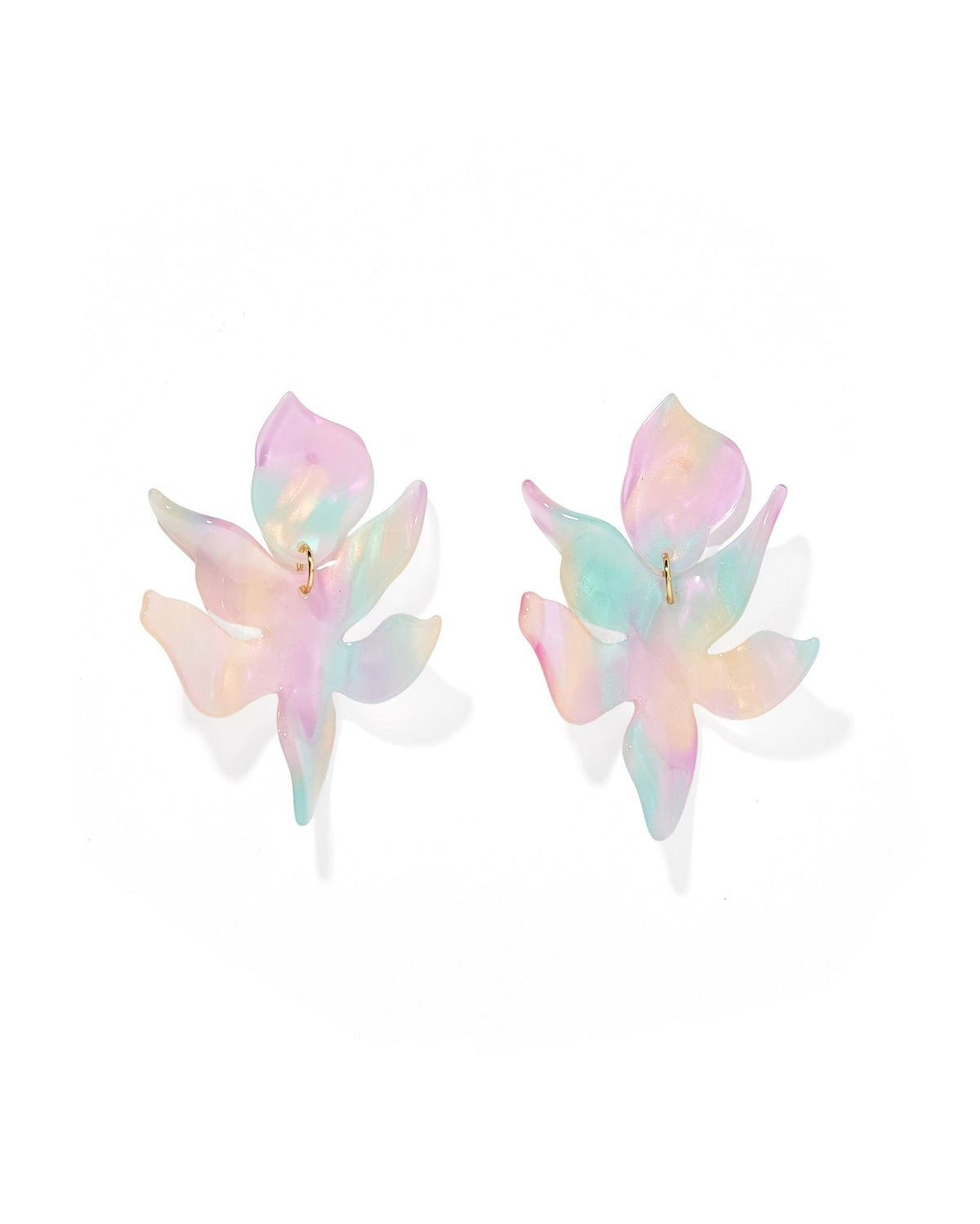 Flora Statement Earrings - Prism Pastel - Aaria Tees