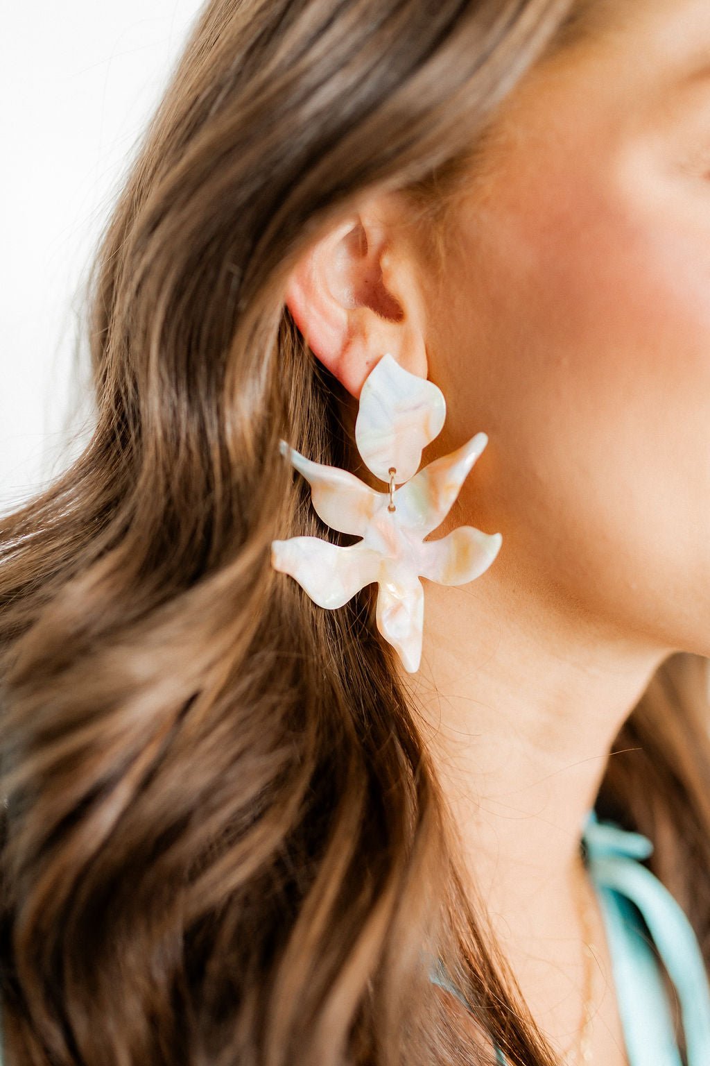 Flora Statement Earrings - Rainbow Sherbert - Aaria Tees Aaria Tees