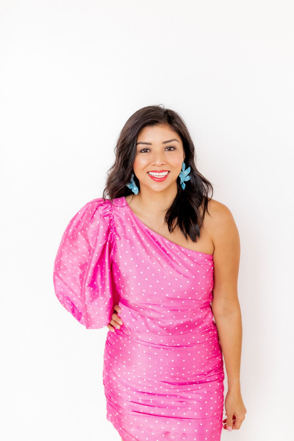 Flora Statement Earrings - Turquoise - Aaria Tees Aaria Tees