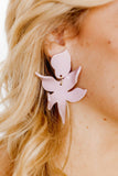 Flora Statement Earrings - Vintage Rose - Aaria Tees Aaria Tees