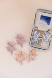 Flora Statement Earrings - Vintage Rose - Aaria Tees Aaria Tees