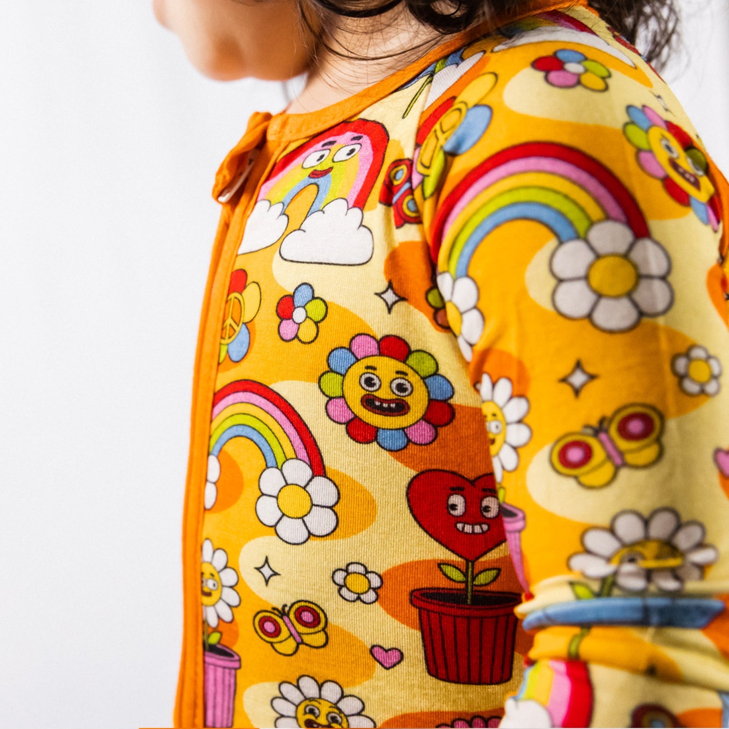 FLOWER FRIENDS BAMBOO ZIPPY - Aaria Tees Aaria Tees
