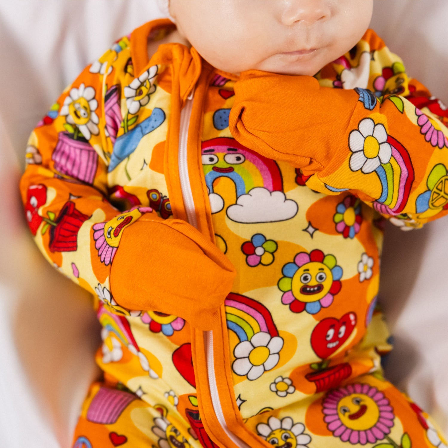 FLOWER FRIENDS BAMBOO ZIPPY - Aaria Tees Aaria Tees