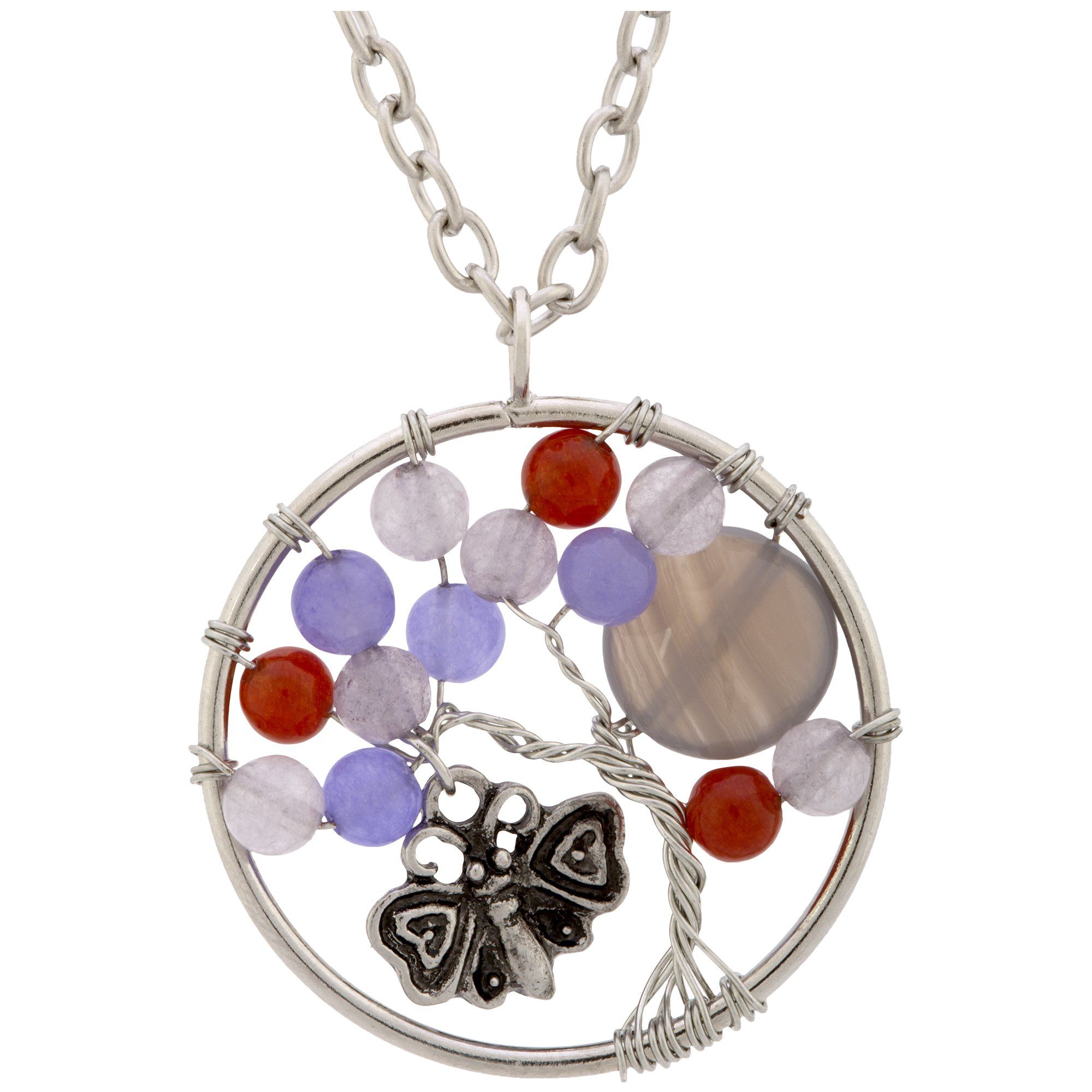 Fluttering Friends at Play Carnelian Necklace - Aaria Tees Aaria Tees