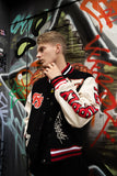Manifest Varsity Jacket (Black) - Aaria Tees Aaria Tees