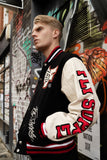 Manifest Varsity Jacket (Black) - Aaria Tees Aaria Tees