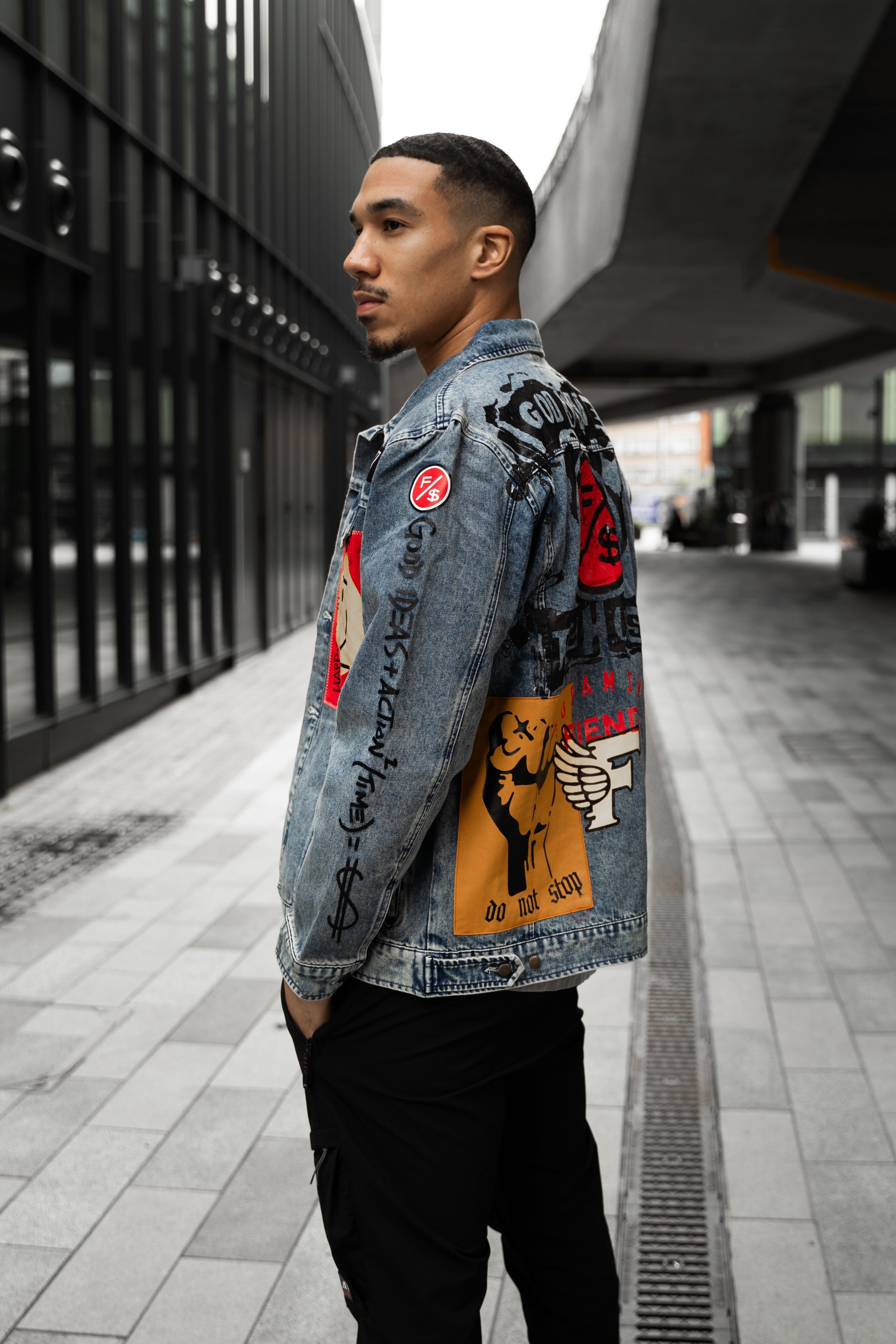 New Rich Denim Jacket (Denim) - Aaria Tees Aaria Tees