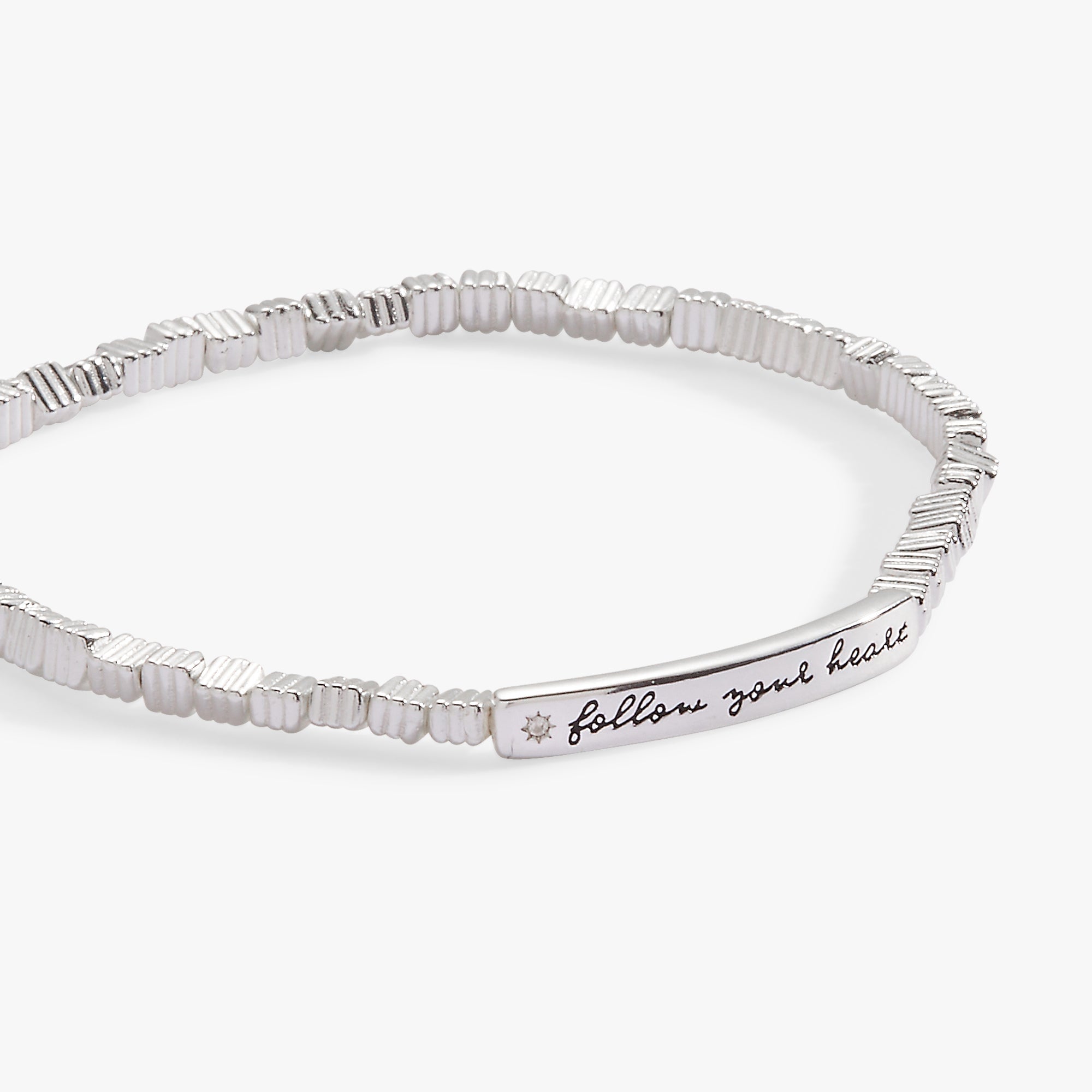 Follow Your Heart Stretch Bracelet - Aaria Tees Aaria Tees