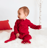 2 pc.  footie set | Red and Green - Aaria Tees Aaria Tees