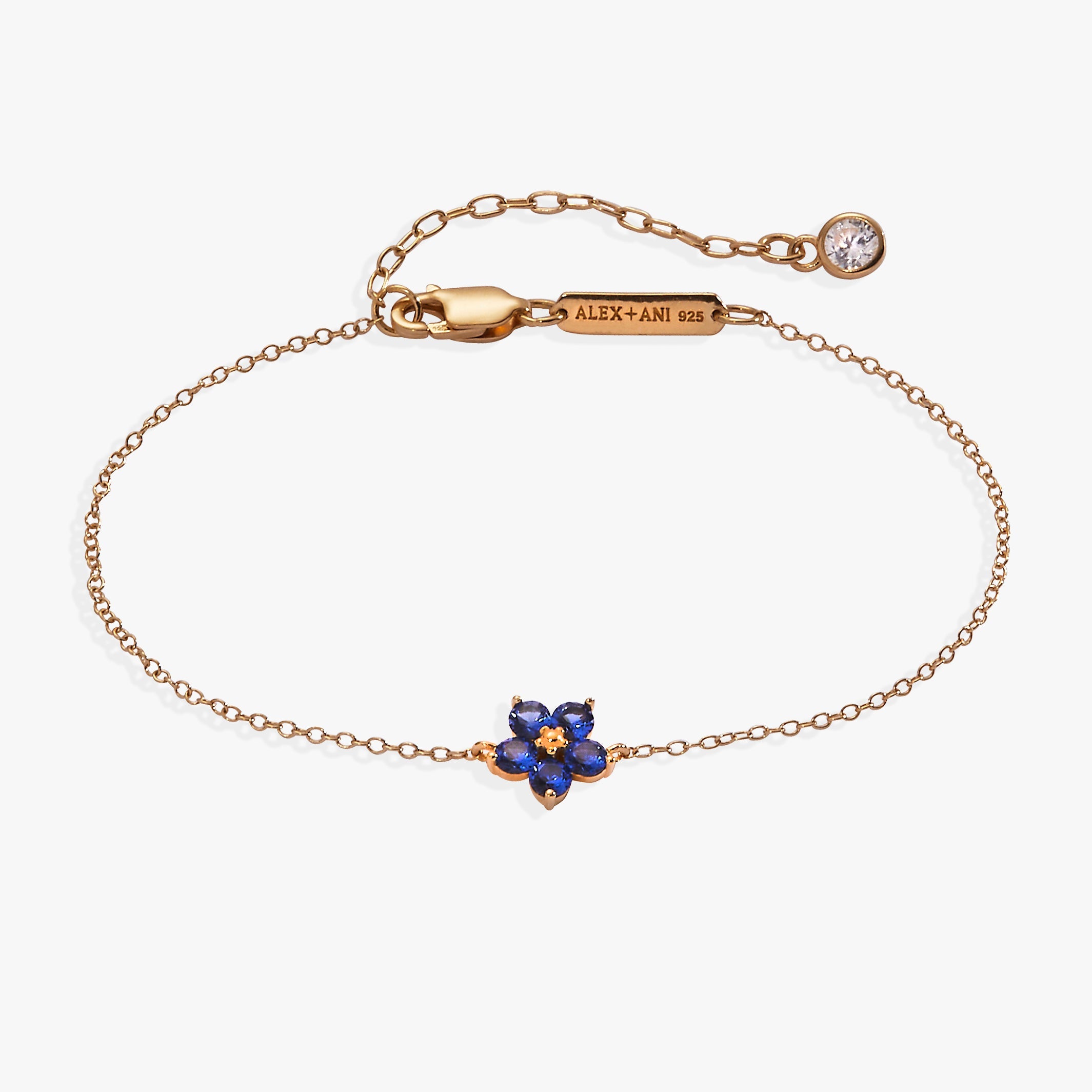 Crystal Forget-Me-Not Flower Bracelet - Aaria Tees Aaria Tees