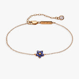 Crystal Forget-Me-Not Flower Bracelet - Aaria Tees Aaria Tees