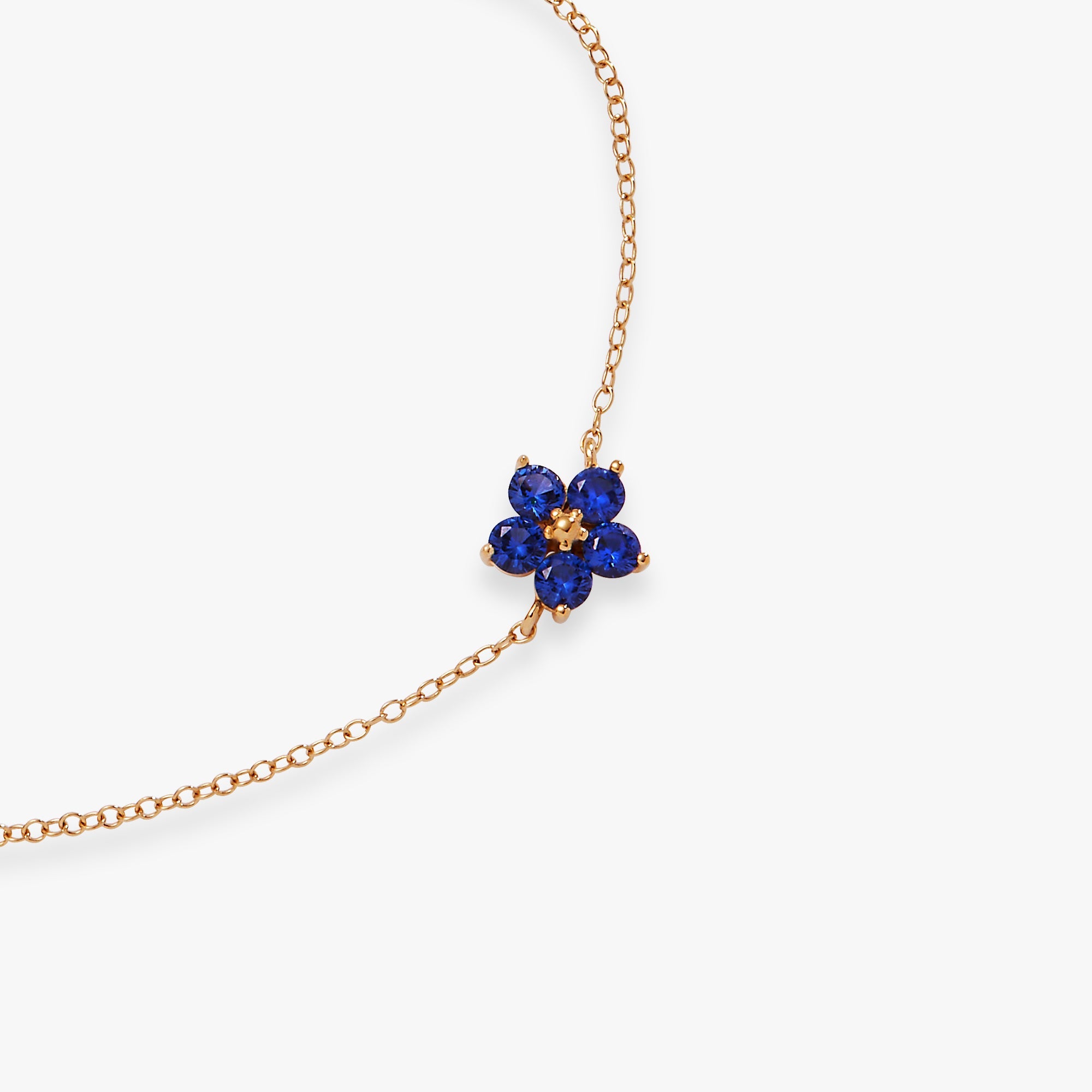 Crystal Forget-Me-Not Flower Bracelet - Aaria Tees Aaria Tees