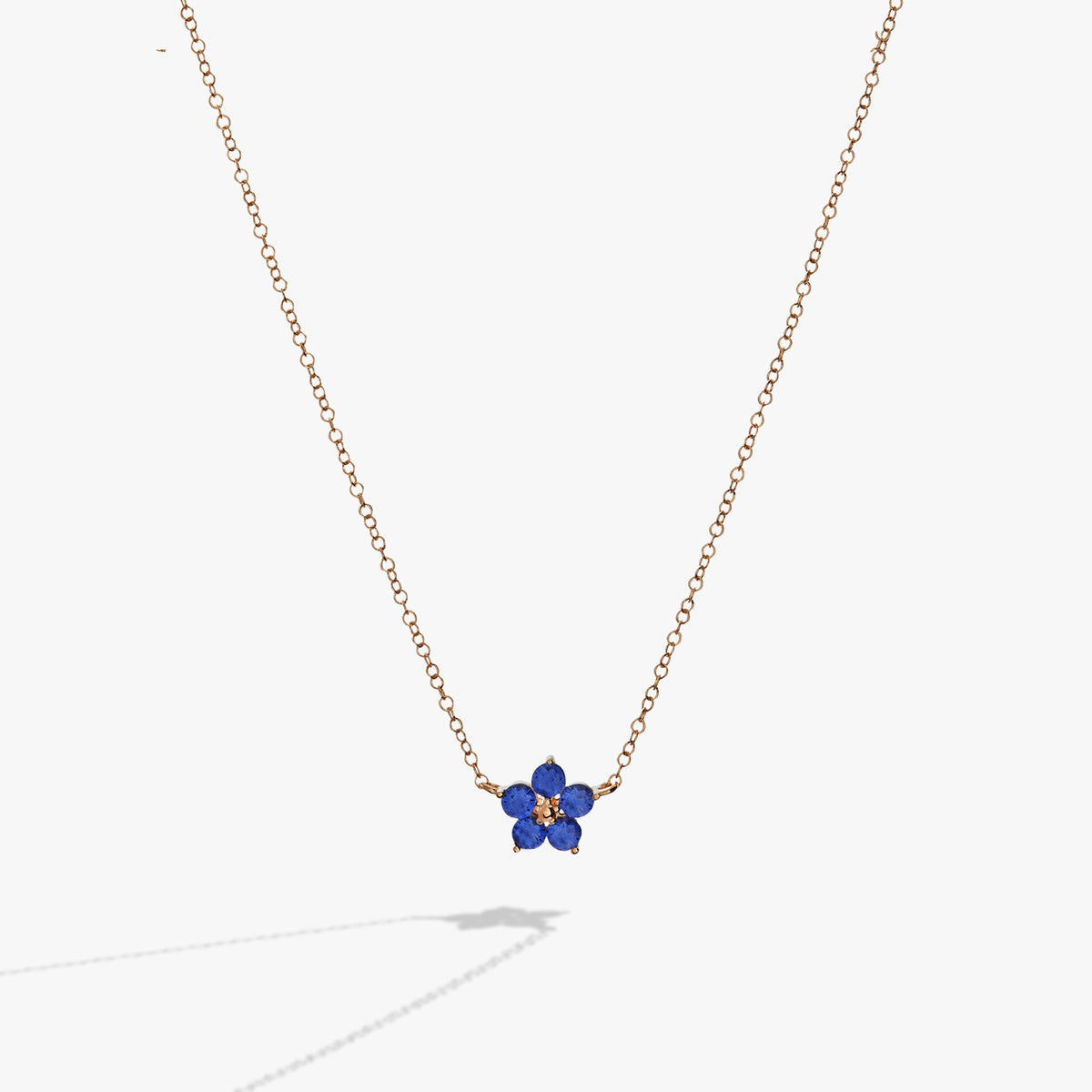 Crystal Forget-Me-Not Flower Necklace - Aaria Tees
