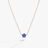 Crystal Forget-Me-Not Flower Necklace - Aaria Tees Aaria Tees