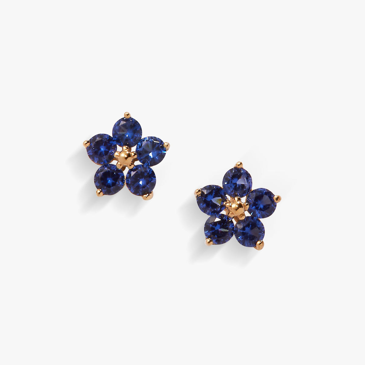 Crystal Forget-Me-Not Flower Earrings - Aaria Tees