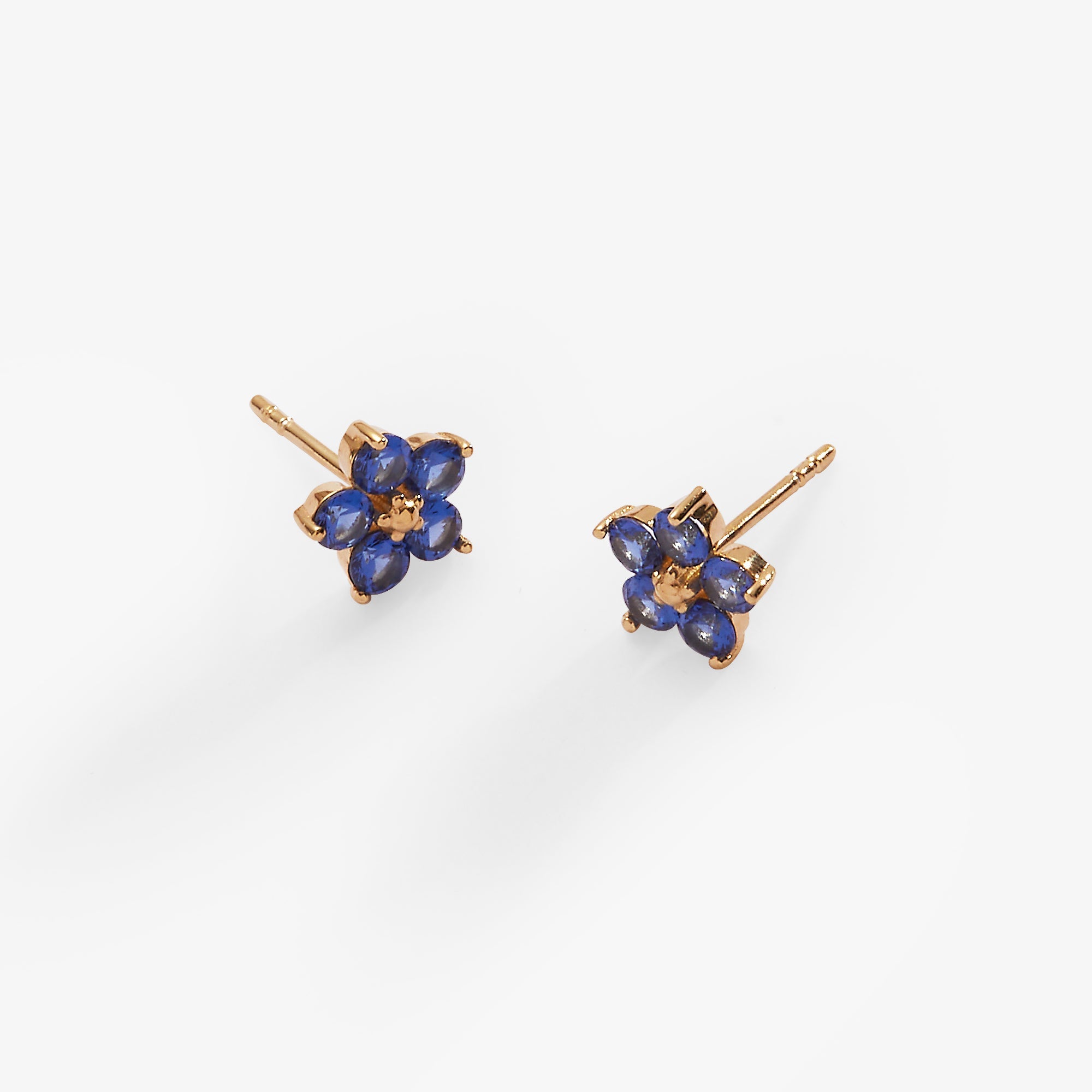 Crystal Forget-Me-Not Flower Earrings - Aaria Tees Aaria Tees