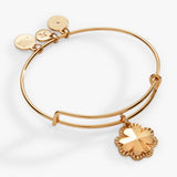 Four-Leaf Clover Charm Bangle - Aaria Tees Aaria Tees