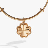 Four-Leaf Clover Charm Bangle - Aaria Tees Aaria Tees