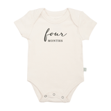graphic bodysuit | four months milestone charcoal - Aaria Tees Aaria Tees