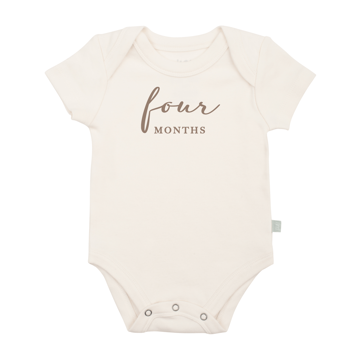 graphic bodysuit | four months milestone taupe - Aaria Tees