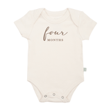 graphic bodysuit | four months milestone taupe - Aaria Tees Aaria Tees