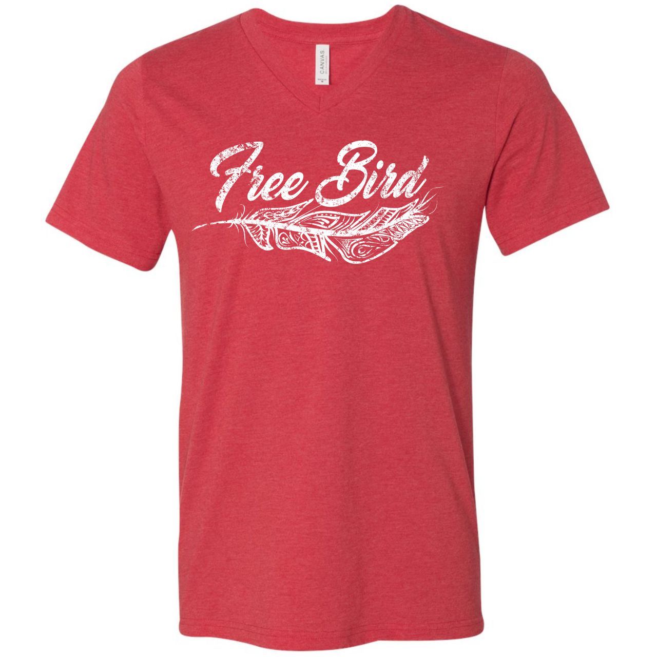 Free Bird - Unisex V-Neck Tee - Aaria Tees Aaria Tees