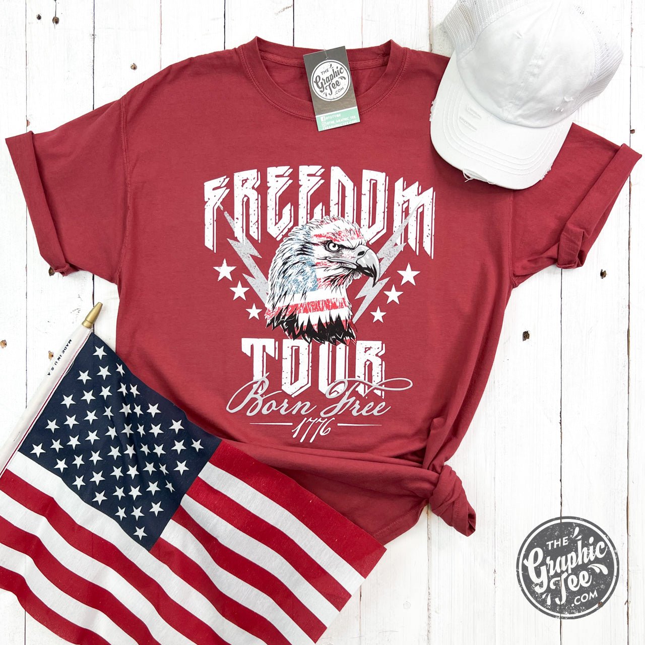 Freedom Tour Eagle Short Sleeve Unisex Tee - Aaria Tees Aaria Tees