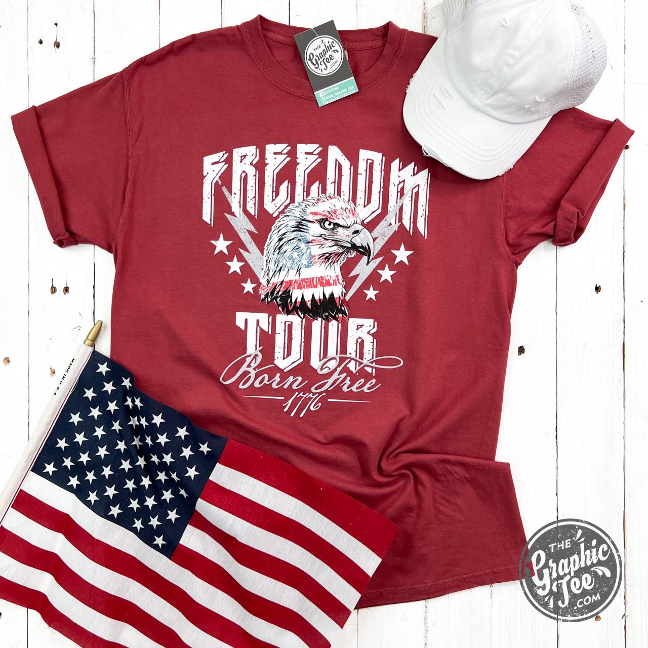 Freedom Tour Eagle Short Sleeve Unisex Tee - Aaria Tees Aaria Tees
