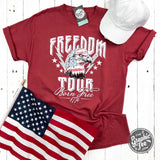 Freedom Tour Eagle Short Sleeve Unisex Tee - Aaria Tees Aaria Tees
