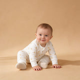 Organic 2-Way Zip Romper - Lemons - Aaria Tees Aaria Tees
