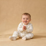 Organic 2-Way Zip Romper - Lemons - Aaria Tees Aaria Tees