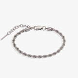French Rope Stainless Adjustable Bracelet - Aaria Tees Aaria Tees