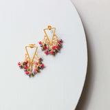 Rainbow Fringe Earrings Aaria Tees