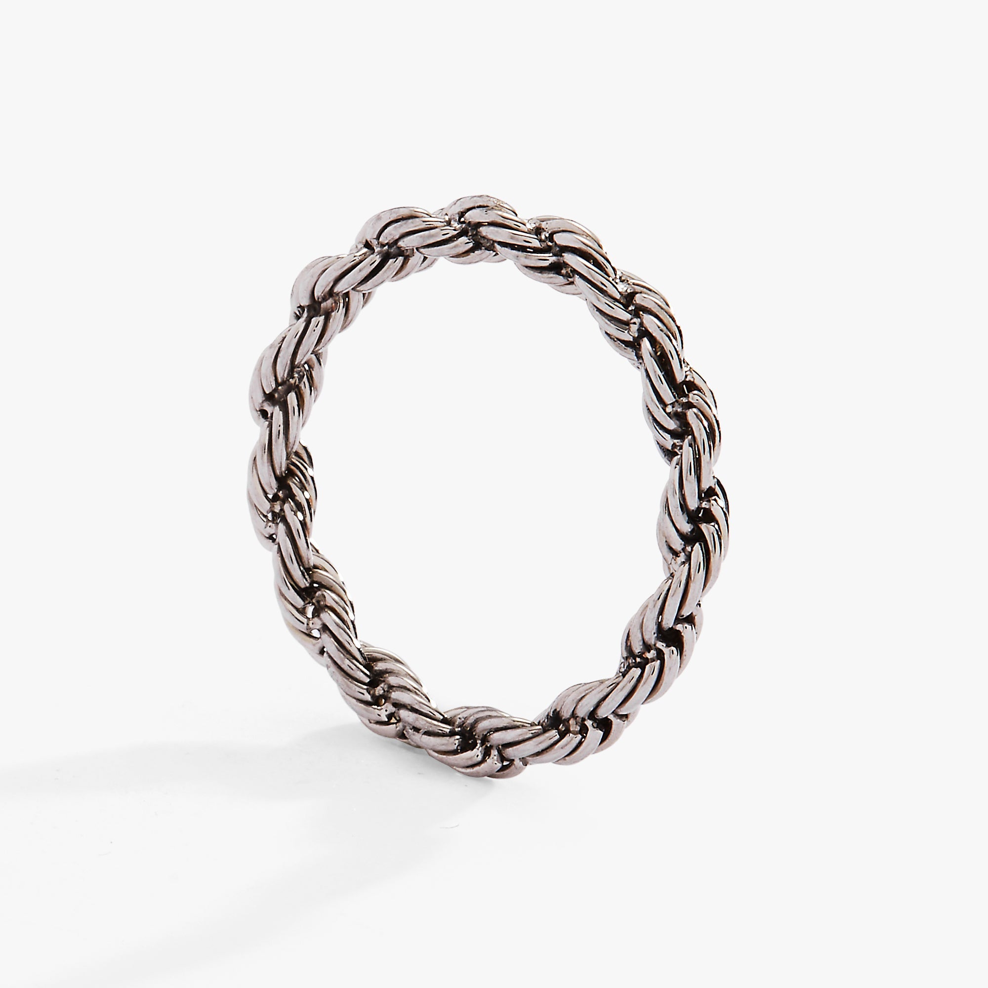 Frozen French Rope Ring - Aaria Tees Aaria Tees
