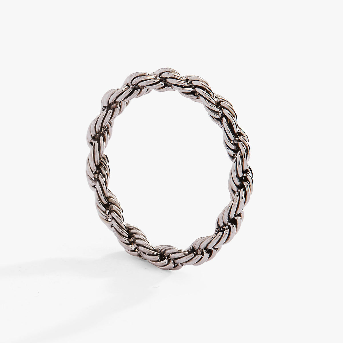 Frozen French Rope Ring - Aaria Tees