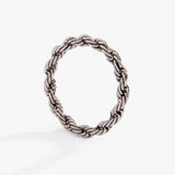 Frozen French Rope Ring - Aaria Tees Aaria Tees