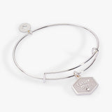 'Future Mrs.' Mother of Pearl Charm Bangle - Aaria Tees Aaria Tees