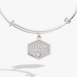 'Future Mrs.' Mother of Pearl Charm Bangle - Aaria Tees Aaria Tees