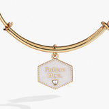 'Future Mrs.' Mother of Pearl Charm Bangle - Aaria Tees Aaria Tees