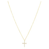 Gabriella CZ Cross Necklace Aaria Tees