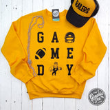 GAME DAY ADULT Newton Railers Gold Crewneck Sweatshirt - Aaria Tees Aaria Tees
